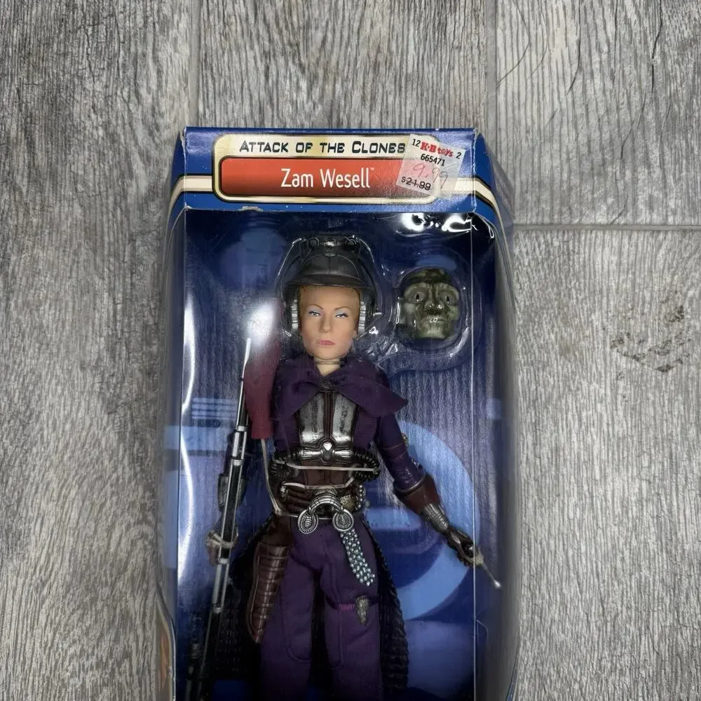 Star Wars Episode II Attack Of The Clones ZAM WESELL 12” action figure 2002
